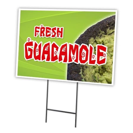 Signmission Guacamole Yard Sign & Stake outdoor plastic coroplast window, C-2436-DS-Guacamole C-2436-DS-Guacamole